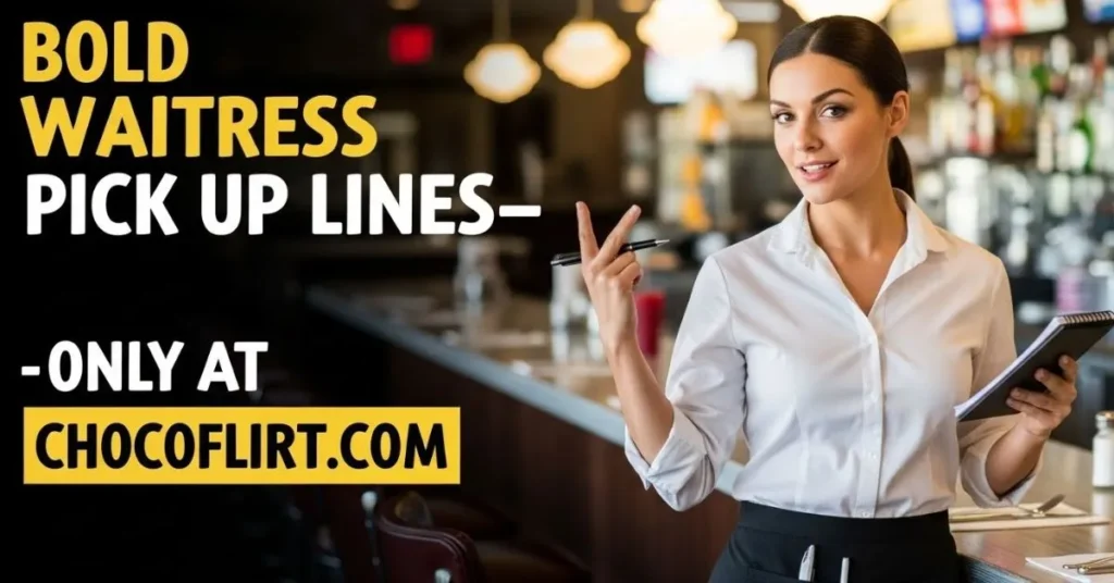Bold Waitress Pick Up Lines