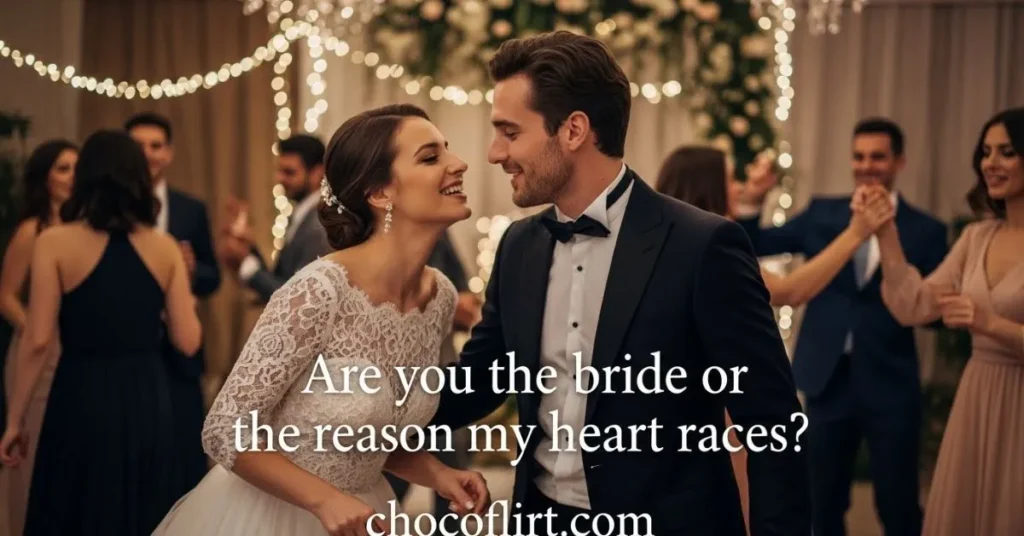 Bride and Groom Party Pick Up Lines