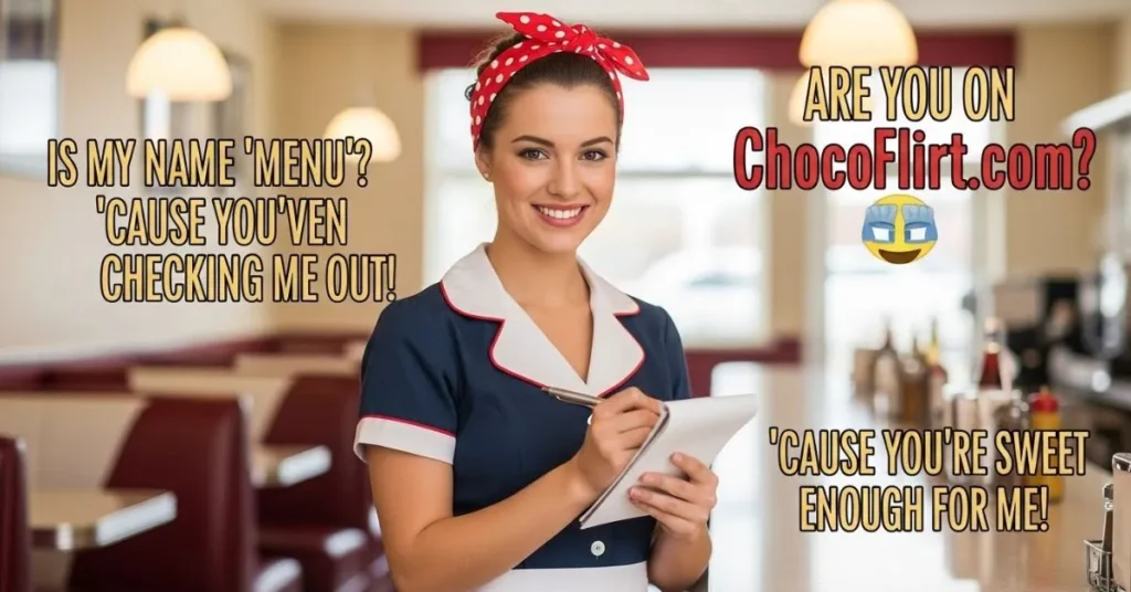 Cheesy Waitress Pick Up Lines
