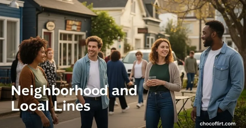 Neighborhood and Local Lines