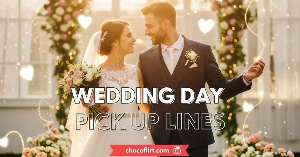Wedding Day Pick Up Lines