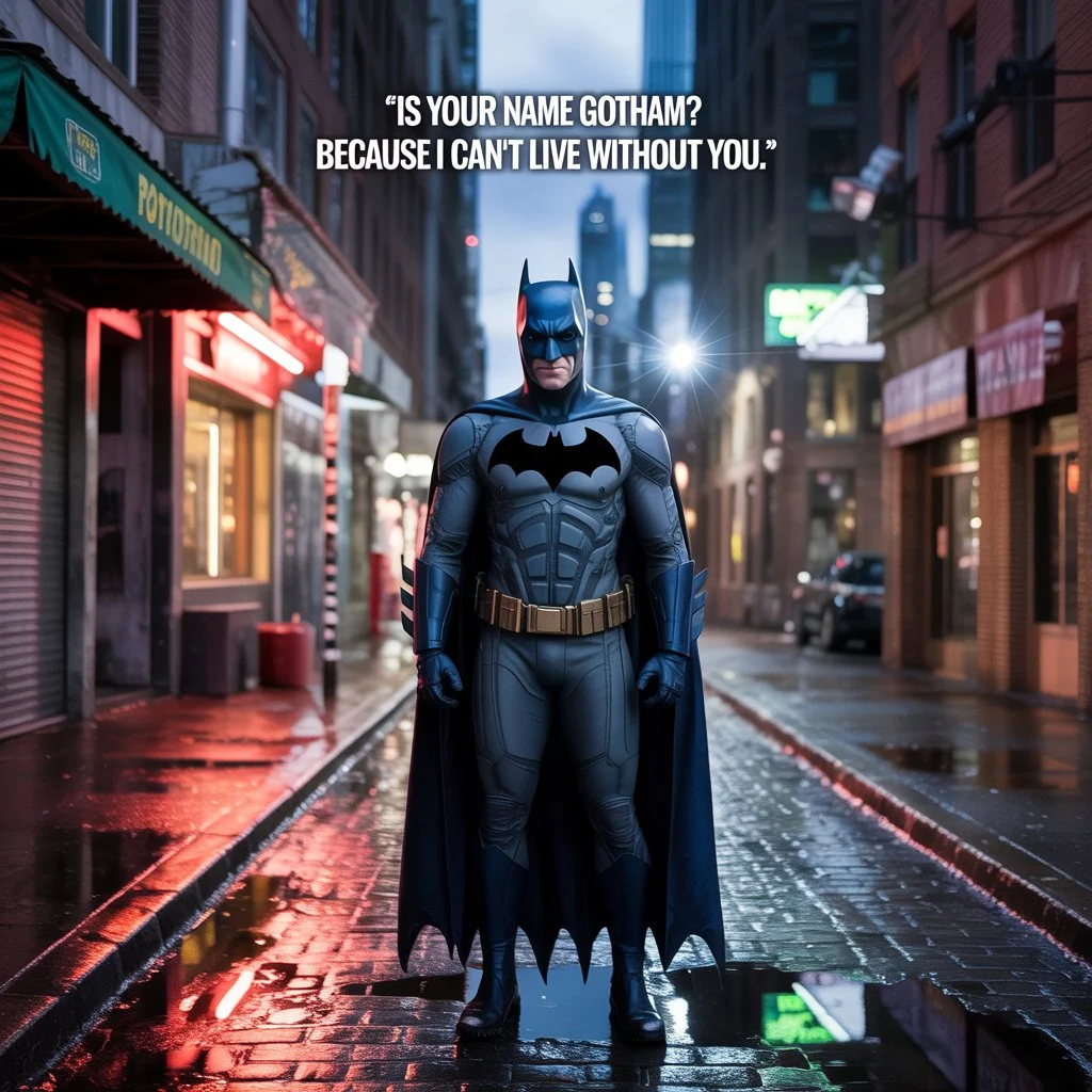 Read more about the article 726 Batman Pick Up Lines: Unleash Your Inner Dark Knight Charm For 2025