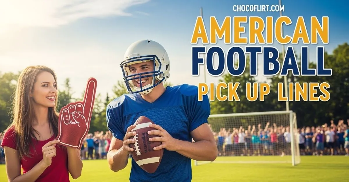 You are currently viewing 429+ American Football Pick Up Lines [Funny, Flirty & Cute] for 2026