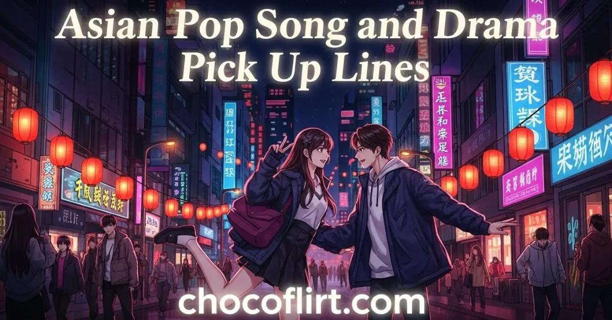 You are currently viewing 527+ Asian Pop Song and Drama Pick Up Lines [Funny,Flirty & Cute] for 2026