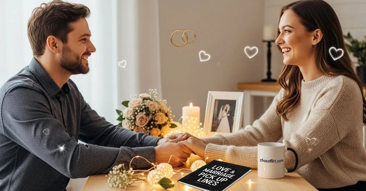 You are currently viewing 741+ Love and Marriage Pick Up Lines [Romantic, Cute & Sweet] for 2026