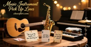 Read more about the article 721+ Music Instrument Pick Up Lines [Funny, Flirty & Cute] for 2026