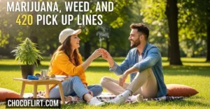 Read more about the article 420+ Top Marijuana Pick Up Lines for Stoners With Game for 2026