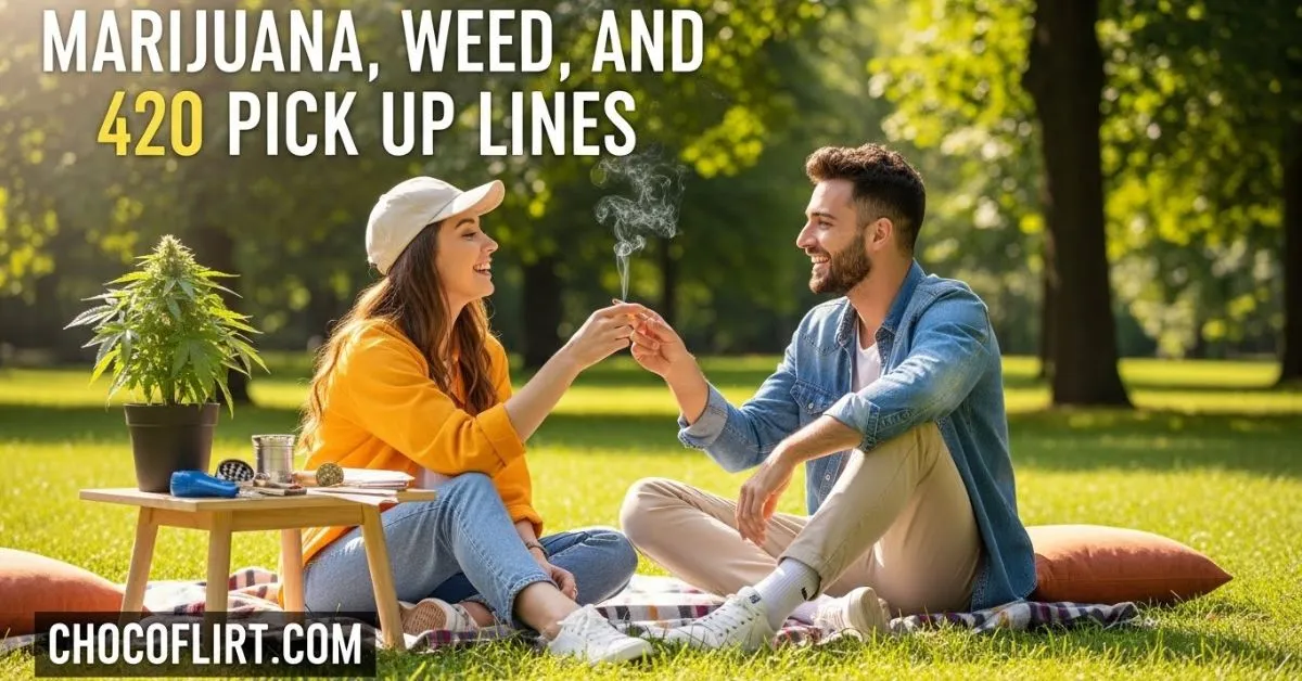 Read more about the article 420+ Top Marijuana Pick Up Lines for Stoners With Game for 2026