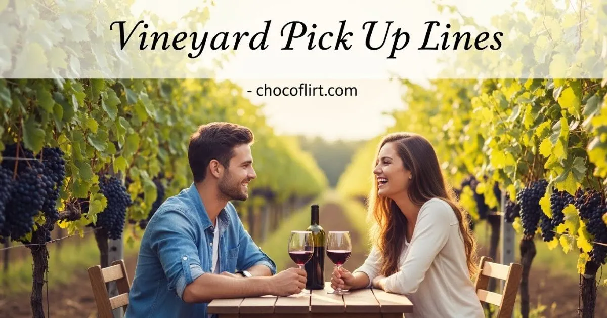 You are currently viewing 809+ Romantic Vineyard Pick Up Lines for a Grape First Impression